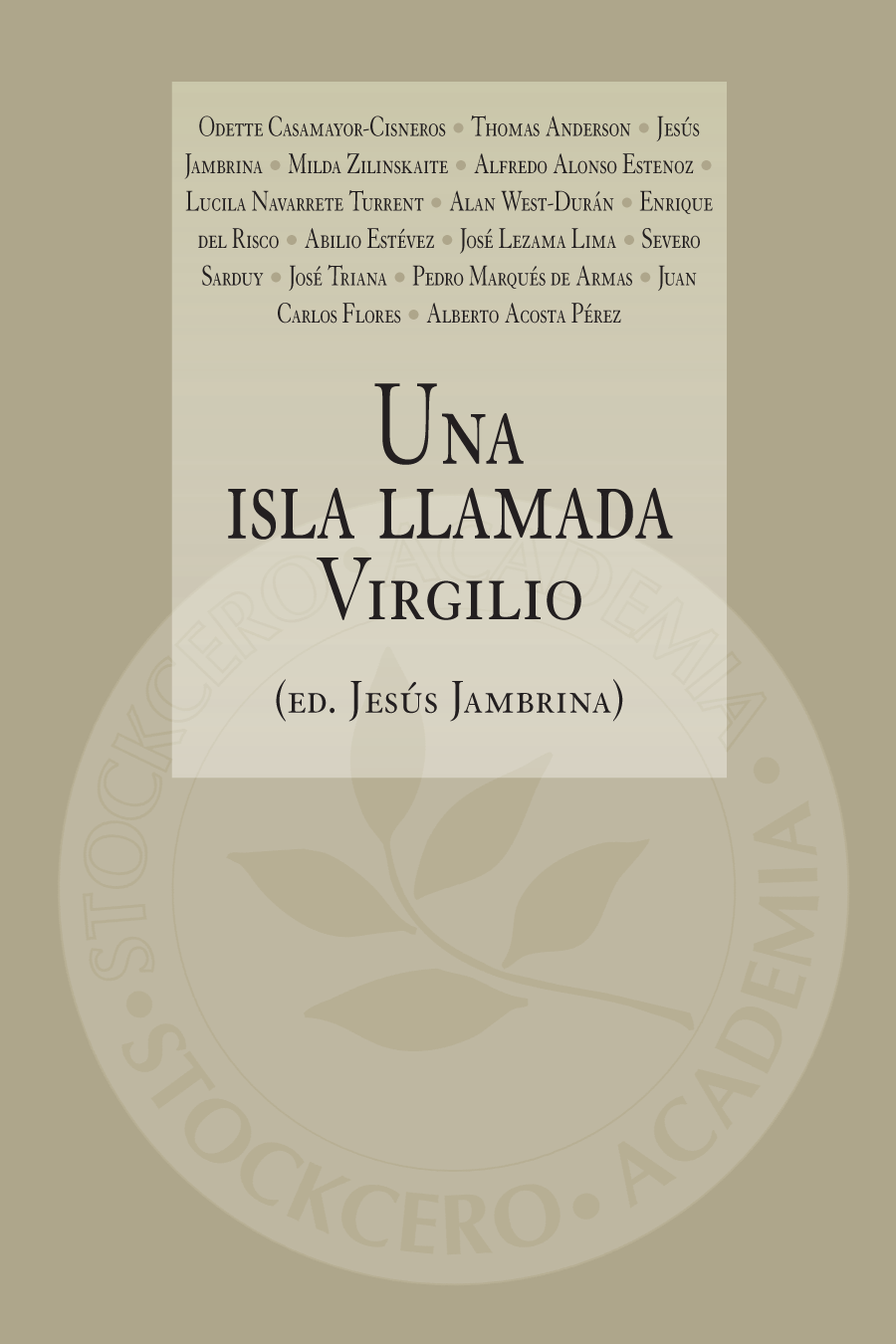 Una isla llamada Virgilio frontcover